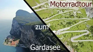 Motorcycle tour with drone to Lake Garda