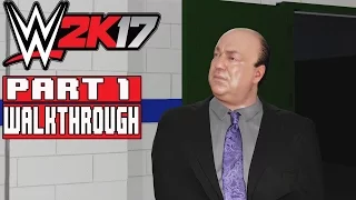 WWE 2K17 MyCareer Mode Gameplay Walkthrough Part 1 (1080p PS4) - No Commentary