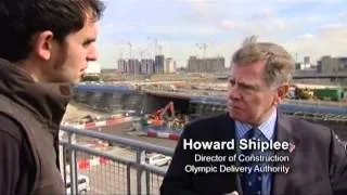 A londoni olimpia építkezésének gépóriásai