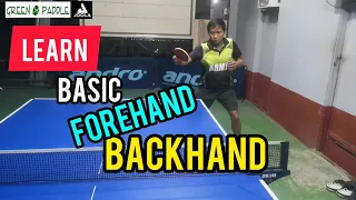 TABLE TENNIS BASIC FOREHAND AND BACKHAND STROKE FOR BEGINNERS | Berpong