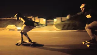 Crazy Night Raw Run - Longboarders meet Inline Skaters