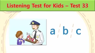 Listening Test for Kids | Test 33