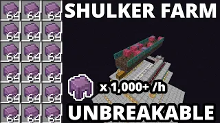 Best Shulker Farm Minecraft 1.20.6 - 1,000 Shulker Shells per Hour - Unbreakable