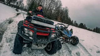 NIEZAWODNA HONDA CZY NIEPRZEWIDYWALNY CHINCZYK? Jak poradziły sobie w zimie? Honda TRX 500 Quad 125