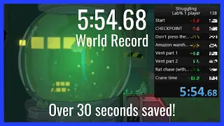 6 minute barrier broken! 5:54.68 World Record | Struggling Lab% Speedrun