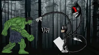 Hulk vs Cartoon Cat - Drawing Cartoons 2 FIGHT