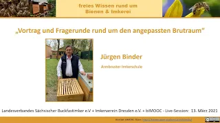 Vortrag und Fragerunde rund um den angepassten Brutraum mit Jürgen Binder