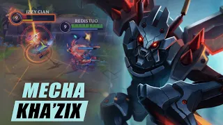 MECHA KHA'ZIX GAMEPLAY | NEW SKIN (BUILD & RUNES) - SEASON 4