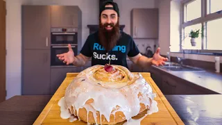 THE GIANT ICED BUN CHALLENGE | BeardMeatsFood