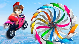 ¡INVICTOR vs LA RULETA ARCOIRIS IMPOSIBLE! 😂🔴 LOS COMPAS en EL PARKOUR 99.2% IMPOSIBLE en GTA 5