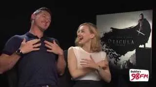 Luke Evans and Sarah Gadon Chat to Dublin's 98FM about Dracula Untold