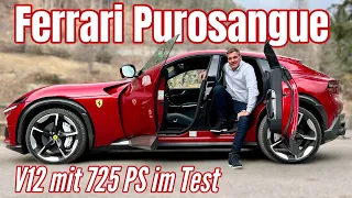 Ferrari Purosangue: V12-Supersportwagen mit 725 PS und vier Türen! Test | Review | 2023