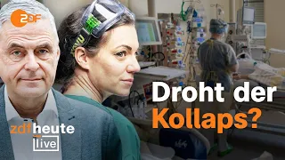 Notruf von den Corona-Intensivstationen: Wie lange kann es so noch weitergehen? I ZDFheute live