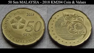 50 Sen MALAYSIA - 2018 KM204 Coin & Values