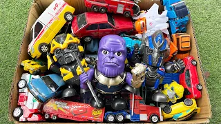 Black car is in the box - Thanos, Bumblebee, CAR Prime Transformers Movie Autobots Full Mainan Robot