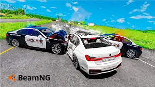 БЕЗУМНАЯ ПОГОНЯ ЗА BMW 760i В BEAMNG DRIVE!