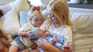 Everleigh And Posie Meet Their Baby Brother For The First Time!!! (CUTEST REACTIONS EVER)