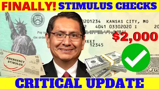 NEW $2,000 CHECKS APPROVED! - Stimulus Check $2000 $600 Update News | 4th Stimulus Package Payment