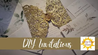 DIY WEDDING INVITATIONS ON A BUDGET- How to make ELEGANT invitations on the CHEAP