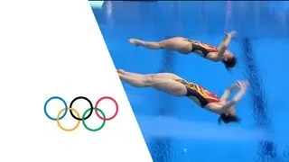 Wu & He Win Syncronised 3m Springboard Diving Gold - London 2012 Olympics