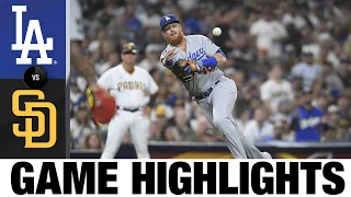 Dodgers vs. Padres Game Highlights (8/24/21) | MLB Highlights