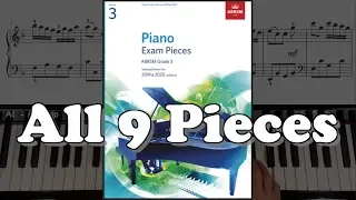 ABRSM Grade 3 Piano (2019 & 2020): All 9 Pieces