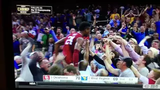 Oklahoma's Buddy Hield half-court buzzer beater in Big 12 Championship semifinal