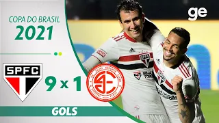 SÃO PAULO 9 X 1 4 DE JULHO | MELHORES MOMENTOS | 3ª FASE COPA DO BRASIL 2021 | ge.globo