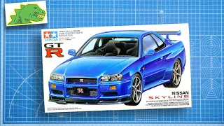 Обзор 1/24 Nissan Skyline GT R V Spec R34 (24210) by Tamiya