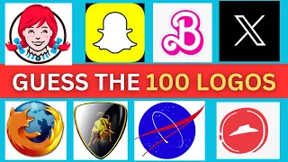 Guess The Famous Logo in 3 Seconds |100 Famous Logo | Ultimate Logo Challenge