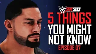 WWE 2K20: 5 Things You Might Not Know #7 (Remove Hair Glitch, Unique Animations & More)