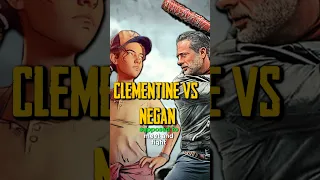 CLEMENTINE VS NEGAN CUT FIGHT - The Walking Dead