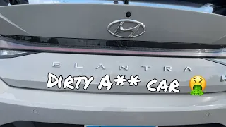 Elantra N got really dirty on my 3500 mile trip 🤮