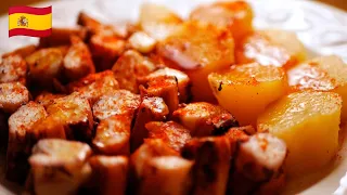 Spanish Seafood Recipe | Galician Style Octopus | Very Tender and Soft Tapas | Served with Potatoes