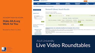 How to Search on AILA.org