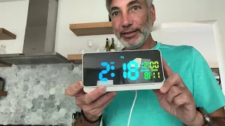 Super Loud Colorful Alarm Clock Review & Unboxing