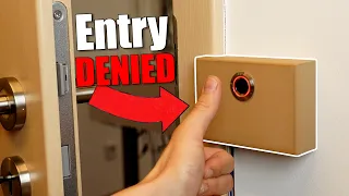 Your Door NEEDS this Upgrade! DIY $40 Fingerprint Lock!