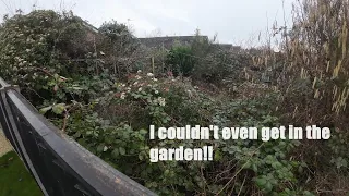 Elderly man was stuck in his house | HUGE yard clear up | my biggest FREE garden job so far
