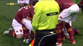 Roma-Juventus goal Totti commento Zuliani