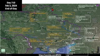 Ukraine military situation: Feb 1-3, 2024 (RU success in Avdiyivka + UA success in Krynky)