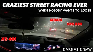 Craziest Street Racing Ever M340i Vs X5 40i Vs Vrs230 Vs Vrs245 , When Nobody Want’s To Loose