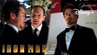 Iron-Man 1 | Tony Meets Phil Coulson Scene | Disney+ [2008]