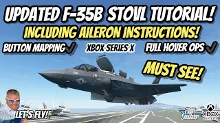 New F-35B FULL BUTTON MAPPING TUTORIAL For STOVL | AILERONS | HOVERING! MICROSOFT FLIGHT SIMULATOR