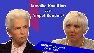 Grüne und FDP sondieren - Claudia Roth und Marie-Agnes Strack-Zimmermann | maischberger. die woche