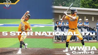 Battling it out all 10 Innings! | 5 Star National 17u Black vs The Show 405 | Round 1 Playoffs WWBA