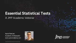 JMP Academic - Essential Statistical Tests