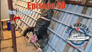 Ep 50 - Replacing Rotten Stringers On a 78 year Old Wooden Boat - Christmas Special!