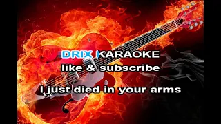 i just died in your arms karaoke GUITAR BACKING TRACK