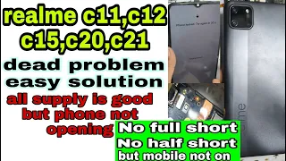 realme c11 rmx2185 mobile dead solution || realme c12,c15,c20,c21model not switc on problem solution