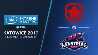 CS:GO - Gambit vs. Winstrike [Cache] Map 1 - UB Ro4 - IEM Katowice EU Minor 2019